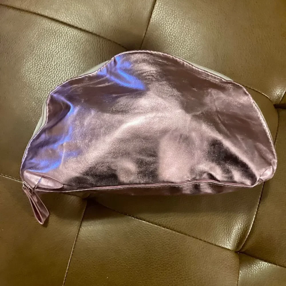 New Metallic Pink Avon Makeup Bag